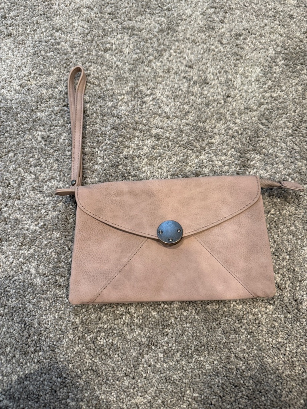 Joy Susan Wristlet Clutch in Dusty Pink - very good condition
